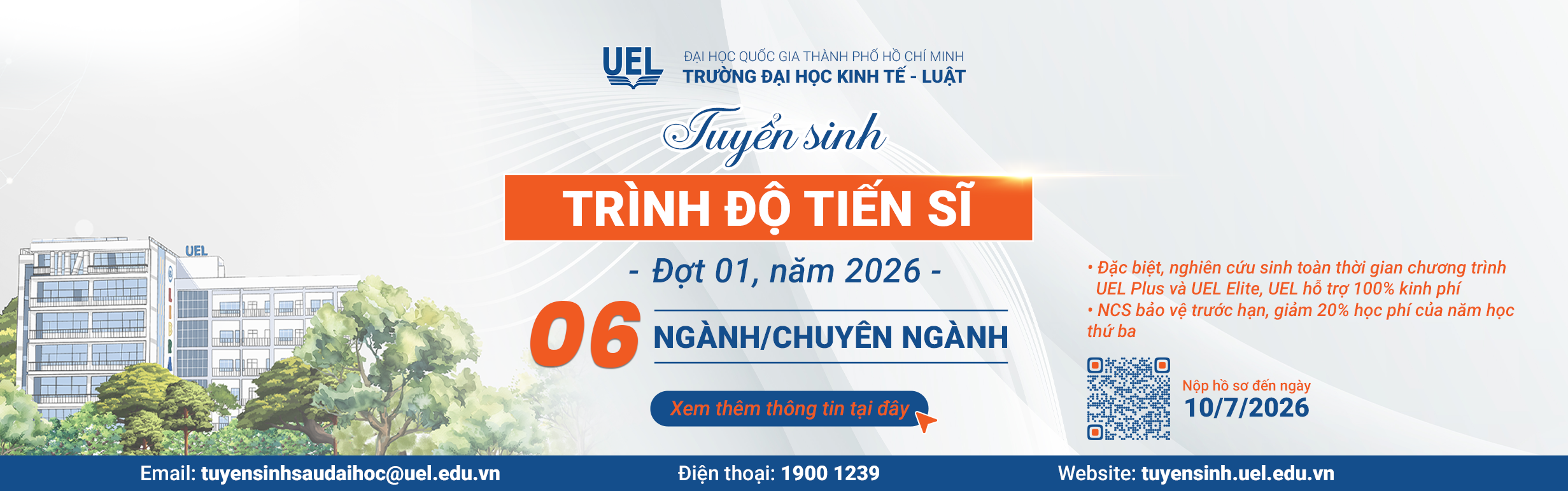 thong tin tuyen sinh tien si UEL