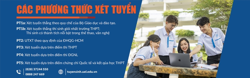 Các phương thức xét tuyển ngành Thương mại điẹn tử tại UEL