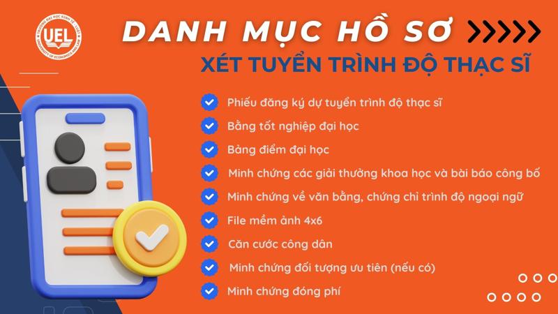 Danh mục hồ sơ cần nộp khi đăng ký thạc sĩ kế toán