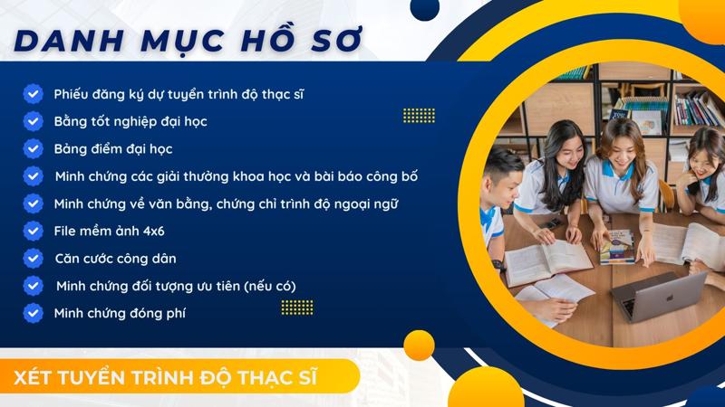 hồ sơ tuyển sinh thạc sĩ Kinh tế và quản lý công