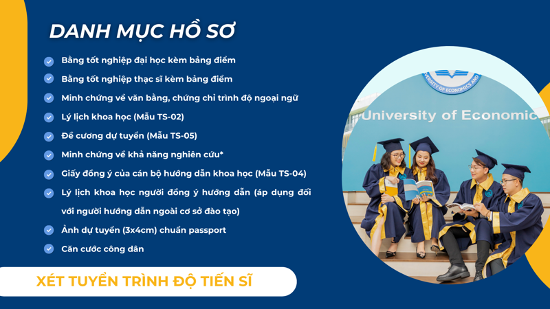 hồ sơ tuyển sinh tiến sĩ luật